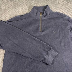 Rodd & Gunn Mens Mock Neck 1/4 Zip Pullover Australian Cotton Navy Blue Size 3XL